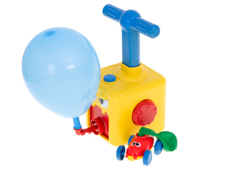 Zestaw aerodymnamiczna wyrzutnia samochodów na balony 16elem.