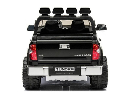 Czarna Toyota Tundra samochód elektryczny auto na akumulator dla dzieci 2 silniki dźwięk światła LED