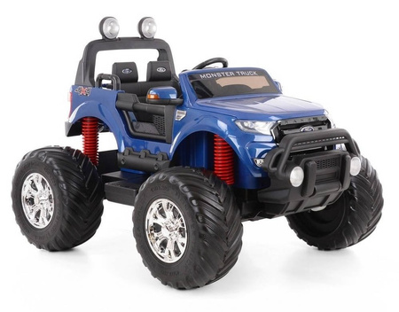 Pojazd na akumulator samochód elektryczny Monster Truck Ford Ranger auto dla dzieci niebieski