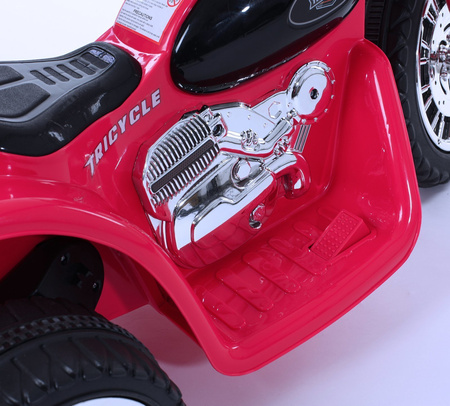 Policyjny motocykl elektryczny Motor na akumulator dla dzieci Dwa biegi czerwony JT568