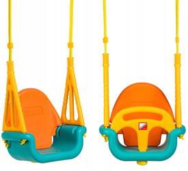 Huśtawka plastikowa kubełkowa deska dla dzieci do domu ogrodu do 30 kg 3w1 Ecotoys