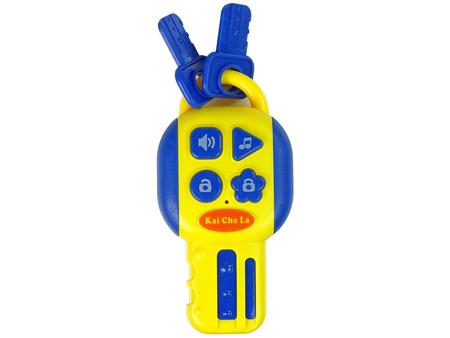 Interaktywna zabawkowa kierownica symulator jazdy dla dzieci pomarańczowa kluczyki dźwięk światło