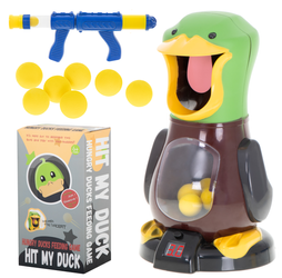 Strzelanie do celu Kaczka Pistolet na piankowe kulki dla dzieci Karmienie kaczki 10szt
