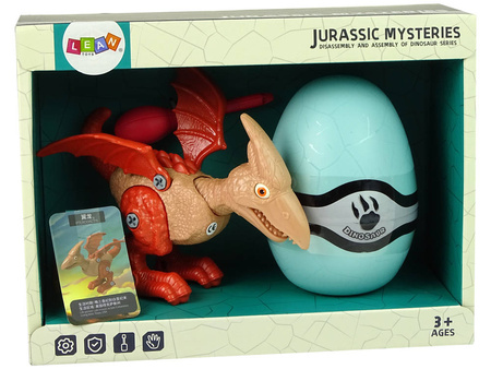Pterodaktyl dinozaur zestaw jajko śrubokręt dla dzieci majsterkowanie
