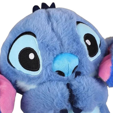 Przytulanka dla dzieci miś szumiś oddychający grający Stitch niebieski