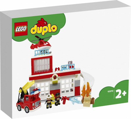 Lego DUPLO - Remiza strażacka i helikopter 10970