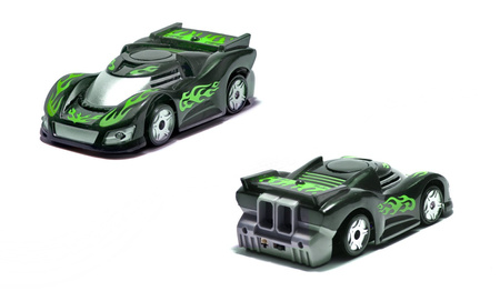 Samochód zdalnie sterowany Defier Climbing Car Auto RC na pilota Jeździ po ścianach zielony