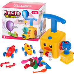 Zestaw aerodymnamiczna wyrzutnia samochodów na balony Kaczka