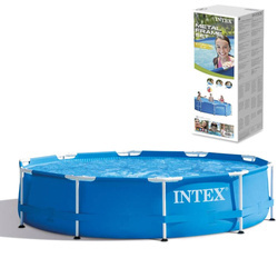 Basen stelażowy okrągły 305cm INTEX 28200 niebieski