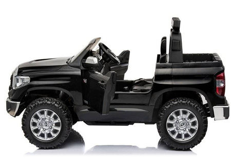 Czarna Toyota Tundra samochód elektryczny auto na akumulator dla dzieci 2 silniki dźwięk światła LED