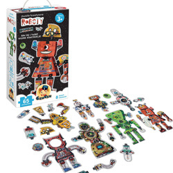CzuCzu Puzzle kreatywne - Roboty - 8 układanek