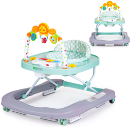 Interaktywny chodzik edukacyjny Jeździk z zabawkami dla dzieci miętowy W1507UR2 MINT