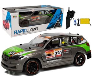 Zdalnie sterowany samochód wyścigowy Auto RC 1:10 2,4GHz szary