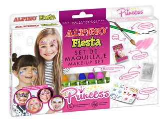Zestaw do malowania twarzy Alpino dla dzieci Kolorowe mazaki Księżniczka 6 kolorów