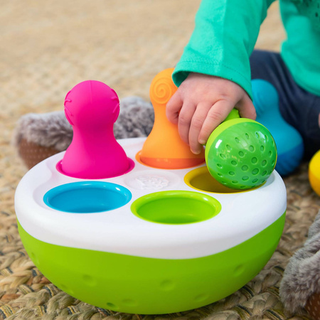 Kolorowe Wańki Wstańki SpinnyPins Sorter kształtów dla dzieci Fat Brain Toys FA248-1