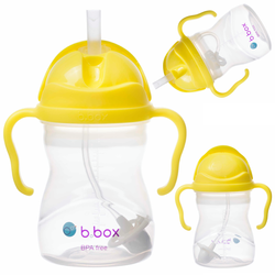 Innowacyjny kubek bidon dla dzieci z obciążoną słomką BBox cytrynowy 240ml BB00507