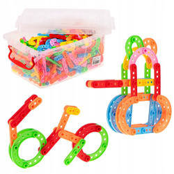 Klocki konstrukcyjne deseczki duży zestaw dla dzieci do układania 576 elementów