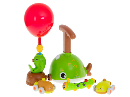 Zestaw aerodymnamiczna wyrzutnia samochodów na balony Ryba 