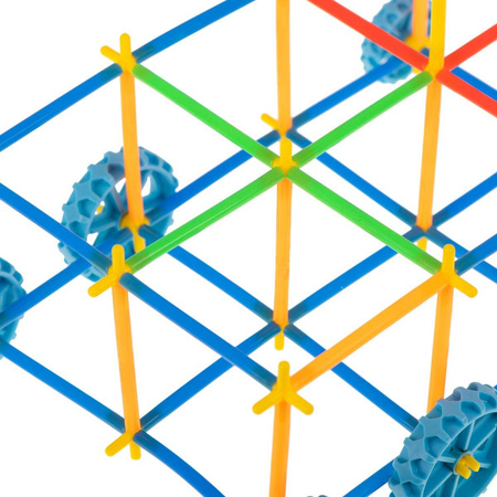 Słomki do budowania edukacyjne klocki konstrukcyjne dla dzieci zestaw 640 elementów
