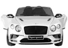 Biały samochód na akumulator Bentley Supersports JE1155 Auto elektryczne dla dzieci światła LED pilot