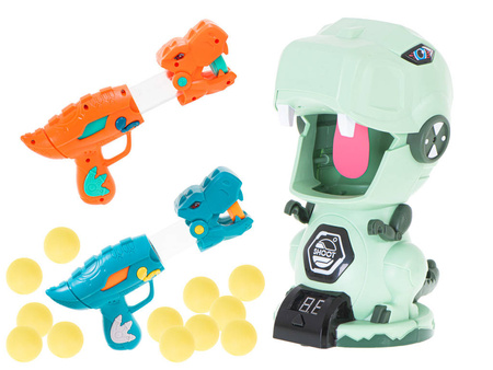 Strzelanie do celu Zestaw Dinozaur 2 pistolety + 20 kul