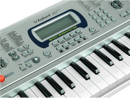 Elektroniczne organki dla dzieci Pianinko Keyboard funkcja nagrywania szare