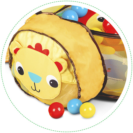 Wielofunkcyjna mata edukacyjna dla dzieci kojec lew piłki piłeczki maskotki Ecotoys