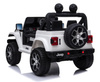 Samochód na akumulator Jeep Wrangler Rubicon elektryczny Auto dla dzieci 2 silniki światła LED biały