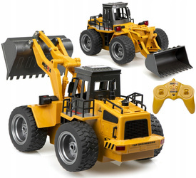 Duża koparka H-Toys 1520 6CH 27/40Mhz 1:18 zdalnie sterowana dla dzieci buldożer ze spychaczem