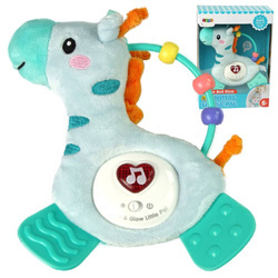 Interaktywna edukacyjna żyrafa dla dzieci grzechotka gryzak melodie