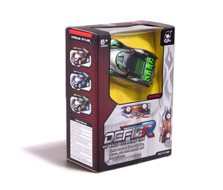 Samochód zdalnie sterowany Defier Climbing Car Auto RC na pilota Jeździ po ścianach zielony