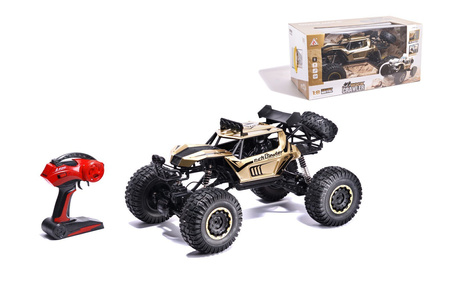 Duży samochód terenowy zdalnie sterowany RC Auto Rock Crawler 1:8 51cm złoty