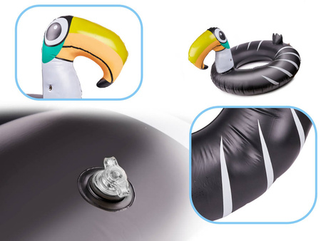 Dmuchane koło do pływania materac Tukan 114cm