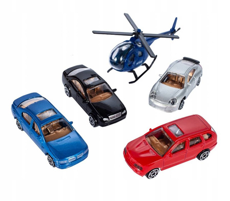 Duży parking Tor samochodowy dla dzieci Garaż z myjnią i stacją benzynową 4 samochody i helikopter