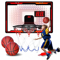 Interaktywny kosz do koszykówki dla dzieci koszykówka wyświetlacz piłka pompka zestaw