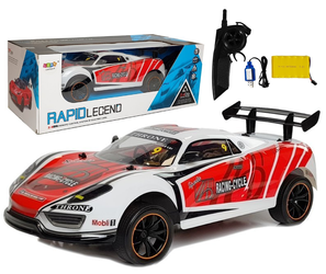 Zdalnie sterowany samochód wyścigowy Auto RC 1:10 2,4GHz biały