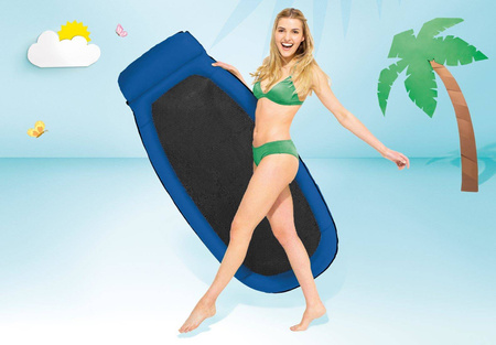 Dmuchany materac plażowy z siateczką 58836 INTEX niebieski