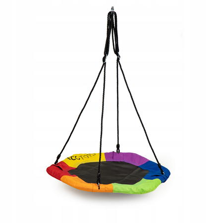 Sześciokątna huśtawka ogrodowa dla dzieci Bocianie gniazdo Ecotoys multikolor 95cm MIR6023 MULTI