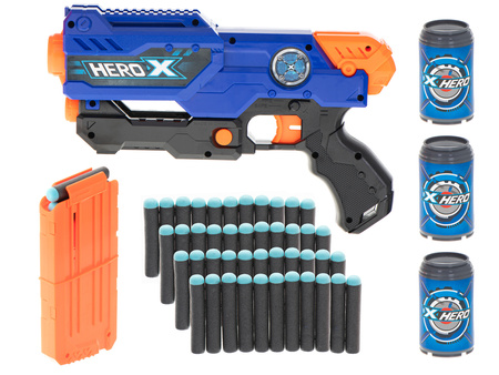 Wyrzutnia Karabin maszynowy NERF na naboje piankowe Strzałki Pistolet z 3 celami dla dzieci