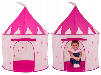 Różowy namiot księżniczki pałac dla dzieci zamek namiocik dziewczynki IPLAY