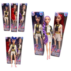 Laleczki z muzyką lalki Kpop Demon Hunters k-popowe łowczynie demonów zestaw Rumi Zoey Mira stroje piosenka Golden