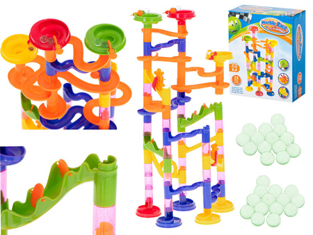 Zjeżdżalnia Tor kulkowy Labirynt 74el. Marble