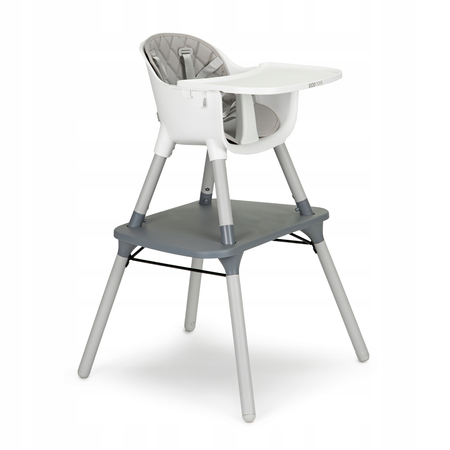 Krzesełko Fotelik ze stoliczkiem do karmienia dzieci 3w1 szary Ecotoys HC-435 GREY