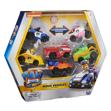 Psi Patrol Zestaw prezentowy Pojazdów 6 szt w skali 1:55