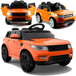 Elektryczny samochód na akumulator Auto dla dzieci światła LED pomarańczowy HL1638