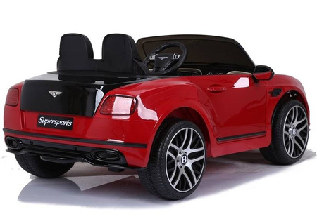 Samochód na akumulator auto dla dzieci Bentley Supersports JE1155 elektryczny czerwony światła LED otwierane drzwi