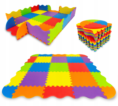 Gruba mata edukacyjna dla dzieci Piankowe puzzle Dywanik do pokoju dziecięcego Suchy basen ECOTOYS
