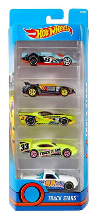 Zestaw pięciu pojazdów samochodzików Hot Wheels dla dzieci mix wzorów