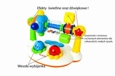 Interaktywna zabawka muzyczne królestwo dla dzieci grzechotki