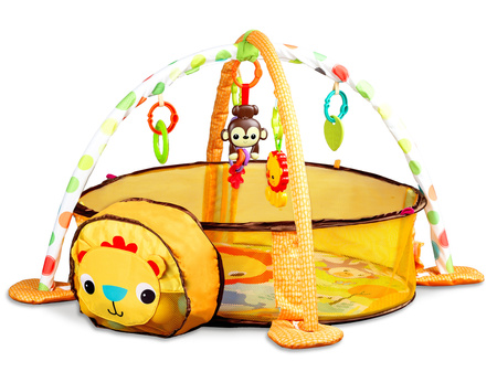 Wielofunkcyjna mata edukacyjna dla dzieci kojec lew piłki piłeczki maskotki Ecotoys